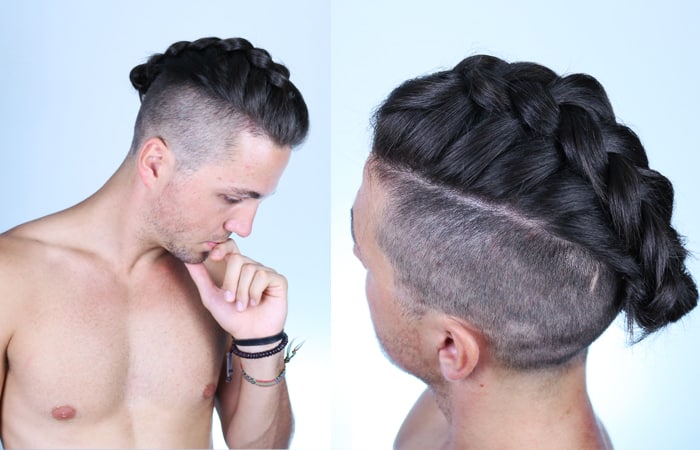 Man Bun Style #3 - The Man Braid