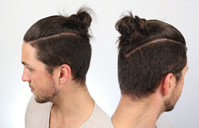 Man Bun Style #3 - The Man Braid