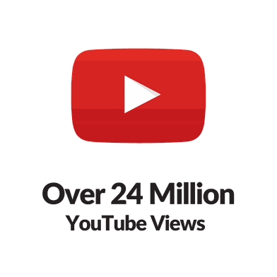 24+ Million YouTube Views